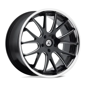Asanti Black – ABL-3 CASTOR – Black – 20″x8.5″ 15mm – Summer Wheels – ABL3-20851515BM